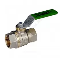 Кран шаровой DADO латунь никель R950W Ду 20 Ру42 ВР полнопроходной рычаг зеленый Giacomini R950WX004