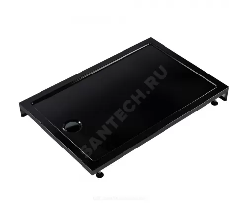 Поддон душевой акриловый прямоугольный Universal PRO BLACK N 1200х800х130 черный МетаКам АПS_014443