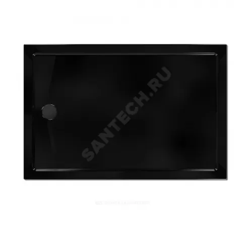Поддон душевой акриловый прямоугольный Universal PRO BLACK N 1200х800х130 черный МетаКам АПS_014443