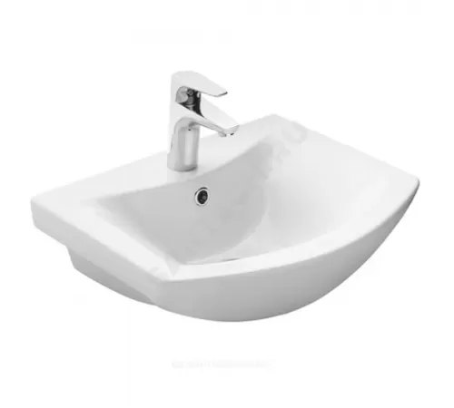 Умывальник мебельный Балтика 50 1 отверстие под смеситель по центру белый Santek 1.WH50.1.701