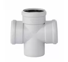 Крестовина PP-MD 1-плоскостная бесшумная светло-серая Skolan Safe SKDA Дн 90х90х90х87гр (DN90х90х90) б/нап в/к Ostendorf 334900