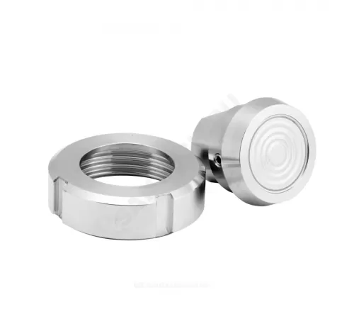 Манометр гидрозаполненный с мембранным разделителем среды молочная (накидная) гайка DN40 МД 90 радиальный Дк100мм 0-1,0 МПа кл.1,0 G1/2" глицерин ЭКОМЕРА РС40МГ-М-1