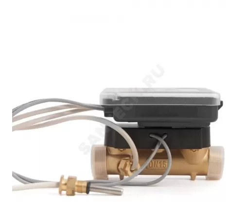 Счётчик г/в и х/в ультразвуковой Ду 25 Ру16 Qn=3,5 м3/ч 105С L=160мм резьба импульсный Б/К Пульсар У Тепловодохран Н00009870