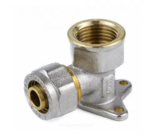 Водорозетка МП латунь никель обжим Дн 16х1/2" ВР ГОСТ 32415-2013 7008 Aquasfera 7008-01