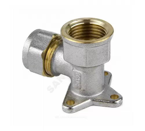 Водорозетка МП латунь никель обжим Дн 16х1/2" ВР ГОСТ 32415-2013 7008 Aquasfera 7008-01