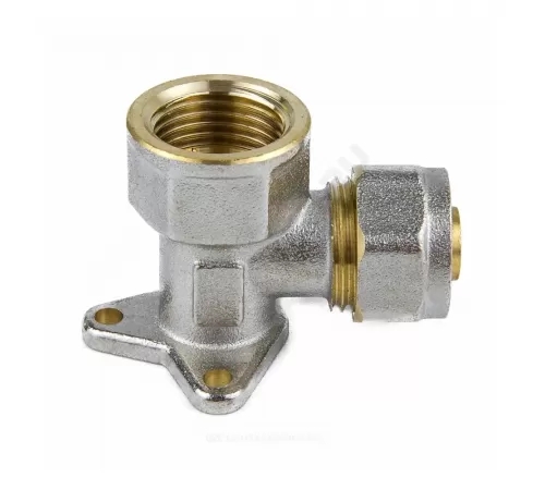 Водорозетка МП латунь никель обжим Дн 16х1/2" ВР ГОСТ 32415-2013 7008 Aquasfera 7008-01