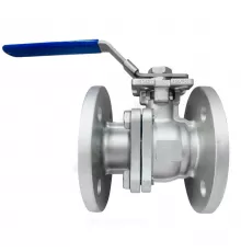 Кран шаровой нерж SS304 двухсоставной Ду 100 Ру16 фл L=190мм под электропривод с рукояткой ISO F07/F10 полнопроходной Benarmo