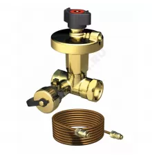 Клапан балансировочный автомат латунь DP Ду 32 G1 1/4" Ру25 ВР 2-40 кПа Kvs=6.3м3/ч без ниппелей BROEN 46550030-021003