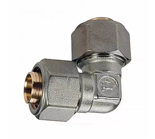 Угольник для МП/PE-X труб латунь обжим Дн 26х90гр R561AM Giacomini R561MX062