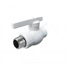 Кран шаровой PP-R белый Дн 25х3/4" Ру25 НР VALFEX 10144225