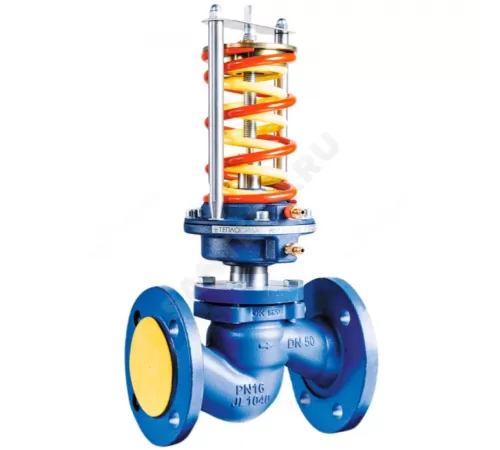 Регулятор давления после себя чугун RDT-P Ду 100 Ру16 фл Рп0.4-4.8 Kvs=125м3/ч Теплосила RDT-P-1.3-100-125