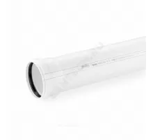 Труба PP-H с раструбом бесшумная белая RAUPIANO PLUS Дн 110х2,7 б/нап L=1,0м в/к Rehau 11202941222 (11202941200)