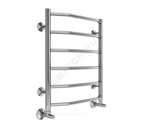 Полотенцесушитель водяной нерж сталь Лесенка (1/2") ВР 500х600мм 6П нижнее подключение Виктория Терминус 4670078530080