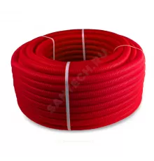Шланг гофрированный защитный Дн 40 для трубы Дн 32 красный бухта 30м RTP (РосТурПласт) 35402