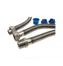 Подводка гибкая для газа сильфонная нержавеющая сталь 3/4" г-ш L=0.6м Tuboflex