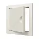 Люк-дверца с фланцем и ручкой пластик 146х146 Evecs ЛР Л1515Р Ivory