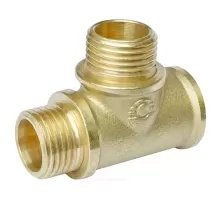 Тройник латунь переходной Ду 15 (1/2") ВР/НР/НР VALFEX VF.133.L.012.012.012