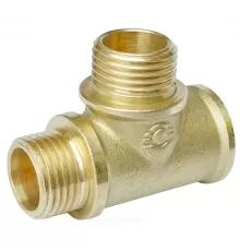 Тройник латунь переходной Ду 15 (1/2") ВР/НР/НР VALFEX VF.133.L.012.012.012