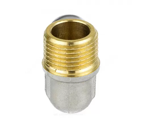 Угольник МП латунь никель пресс Дн 16х3/4"х90гр НР ГОСТ 32415-2013 8006 Aquasfera 8006-02