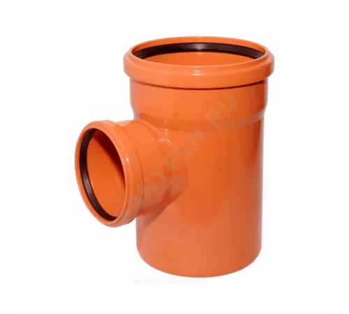 Тройник НПВХ коричневый Дн 160х160х87гр б/нап в/к Агригазполимер