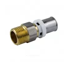 Муфта МП латунь никель пресс Дн 32х1" НР ГОСТ 32415-2013 8001 Aquasfera 8001-07