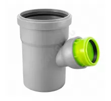 Тройник PP-H регулируемый переходной серый Дн 110х50х45-88гр б/нап в/к VALFEX 23110050