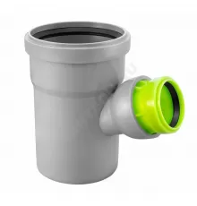 Тройник PP-H регулируемый переходной серый Дн 110х50х45-88гр б/нап в/к VALFEX 23110050