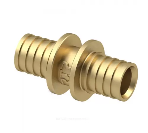 Муфта для PE-X/PE-RT труб аксиальная латунь Дн 32 RTP (РосТурПласт) 28353