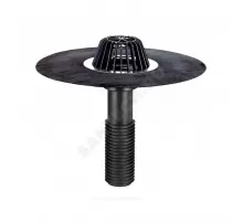 Воронка кровельная HL69H с вертикальным выпуском PP Дн 110 с листвоуловителем,гидроизоляционным полимербитумным полотном 500мм HL HL69H/1