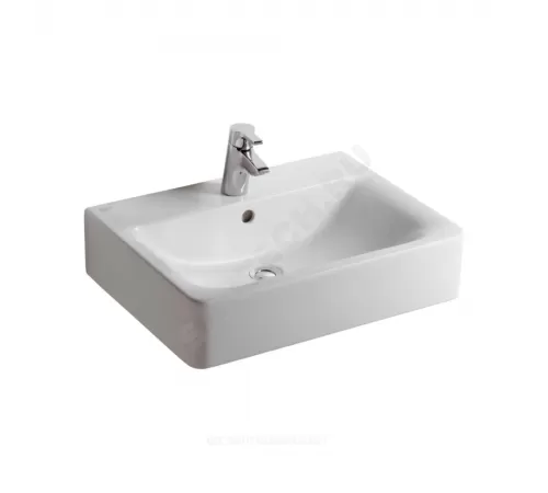 Умывальник подвесной Connect CUBE 60 1 отверстие под смеситель по центру белый Ideal Standard E794501