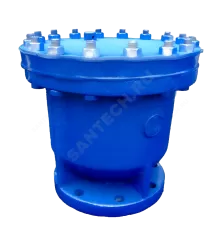 Вантуз автоматический однокамерный двойного действия чугун В6 Ду 100 Ру10 фл вертикальный Луидор