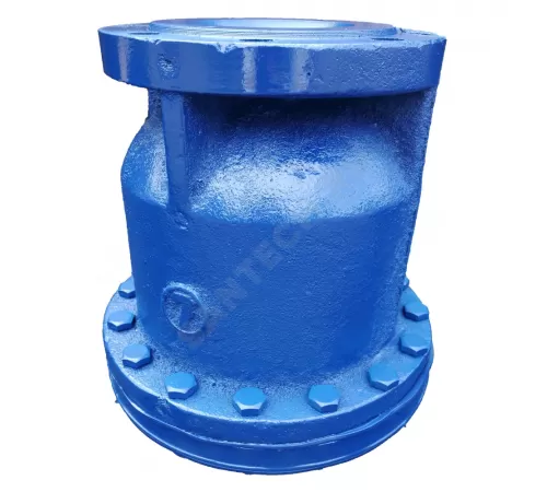 Вантуз автоматический однокамерный двойного действия чугун В6 Ду 100 Ру10 фл вертикальный Луидор