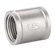 Муфта латунь никель Ду 20 (3/4") ВР/ВР LD LD.67.502.20