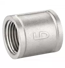 Муфта латунь никель Ду 50 (2") ВР/ВР LD LD.67.502.50