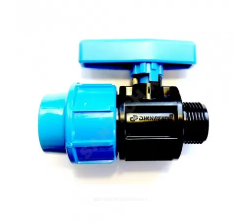 Кран шаровой компрессионный Дн 20х1/2" НР Джилекс 9364