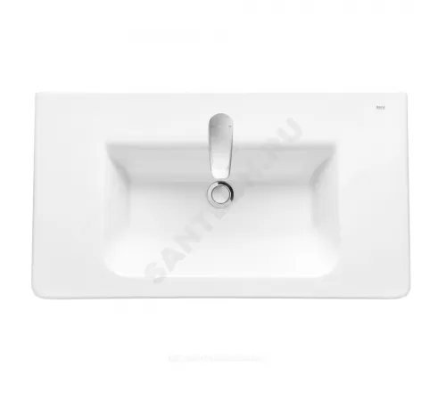 Умывальник мебельный The Gap Unik 80 1 отверстие под смеситель по центру белый Roca 327470000