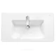 Умывальник мебельный The Gap Unik 80 1 отверстие под смеситель по центру белый Roca 327470000