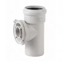 Ревизия PP-MD круглая крышка, крепление винтами torx с затвором инспекционного выхода бесшумная светло-серая Skolan Safe SKRE Дн 78 (DN75) б/нап в/к Ostendorf 333600