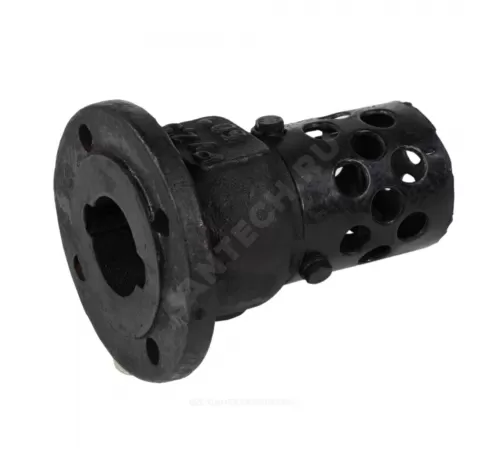 Клапан обратный чугун осевой 16ч42р Ду 50 Ру2,5 Тмакс=50 оС фл с приемной сеткой диск чугун Луидор