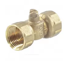 Кран для манометра пробковый латунь 11б18бк(у)2 Ду 15 Ру16 ВР G1/2" без рукоятки без фланца Пензапромарматура 021011100