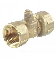 Кран для манометра пробковый латунь 11б18бк(у)2 Ду 15 Ру16 ВР G1/2" без рукоятки без фланца Пензапромарматура 021011100
