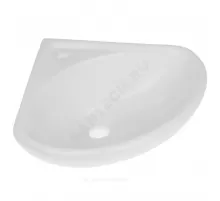 Умывальник угловой подвесной Факел 43 1 отверстие под смеситель по центру белый Лобненский стройфарфор 10/1/5/1-71