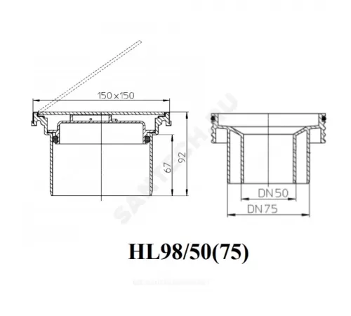 Ревизия-прочистка PP-B коричневая Дн 50 б/нап для НПВХ и PP-H HL HL98/50