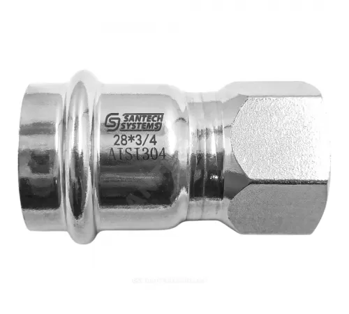 Муфта сталь нерж AISI 304 Дн 18х1/2" пресс/ВР SantechSystems