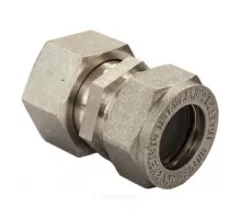 Муфта латунь никель 15Aх3/4" ЕК обжим/ВР STAHLMANN SSFL1503/4BEFE