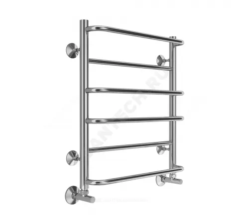 Полотенцесушитель водяной нерж сталь Лесенка (1/2") ВР 500х600мм 6П нижнее подключение Евромикс Терминус 4670078530141