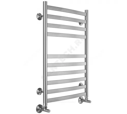 Полотенцесушитель водяной нерж сталь Лесенка (1/2") ВР 500х800мм 10П нижнее подключение Авиэль Терминус 4670078529015