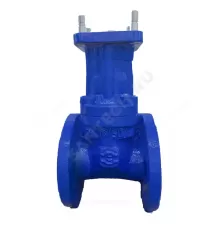 Задвижка чугун 30ч939р аналог МЗВ обрезиненный клин Ду 80 Ру16 Тмакс=75C фл под электропривод Завод им Гаджиева