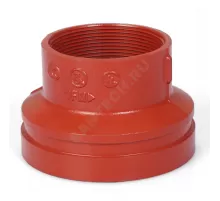 Переход резьбовой под муфту грувлок ковкий чугун XGQT11S Ду150х50 (Дн168х2") Ру25 JIANZHI .