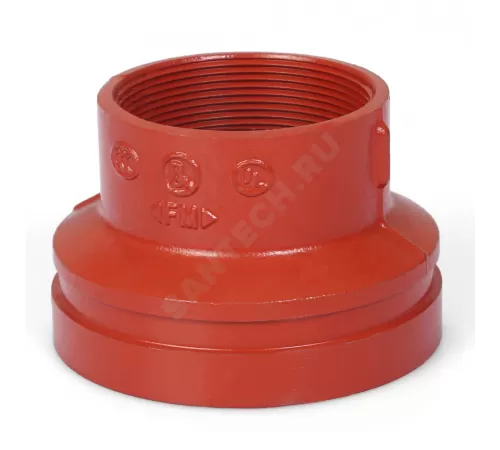 Переход резьбовой под муфту грувлок ковкий чугун XGQT11S Ду80х40 (Дн89х1 1/2") Ру25 JIANZHI .